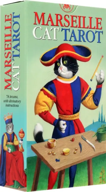 Marseille Cat Tarot, 78 карт обложка книги
