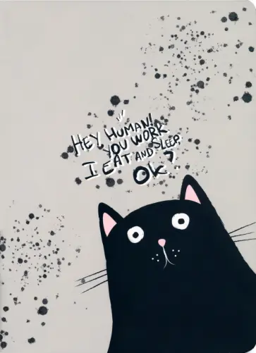 Тетрадь Hey human. Кот, А4, 40 листов, клетка Тетрадь Hey human. Кот, А4, 40 листов, клетка обложка книги
