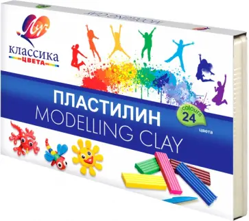 Пластилин Классика, 24 цвета Пластилин Классика, 24 цвета обложка книги