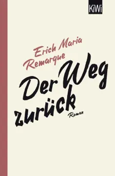 Erich Remarque - Der Weg zuruck обложка книги