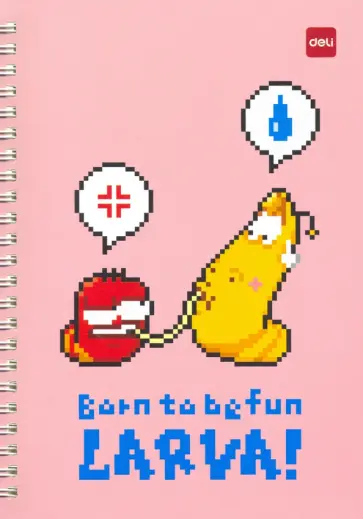 Тетрадь Larva, А5, 60 листов, линейка, в ассортименте обложка книги