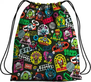 Мешок для обуви Brawl Stars Black Edition Мешок для обуви Brawl Stars Black Edition обложка книги