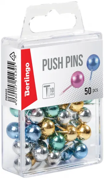 Кнопки силовые, 50 штук, цветные обложка книги