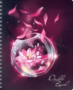 Тетрадь двойная Волшебный эликсир, 100 листов, клетка, линия обложка книги