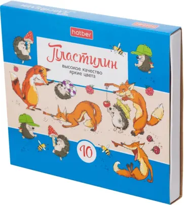 Пластилин Веселые истории, 10 цветов, со стеком Пластилин Веселые истории, 10 цветов, со стеком обложка книги