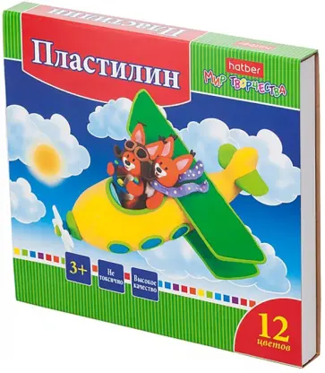 Пластилин Ушастики, 12 цветов, со стеком Пластилин Ушастики, 12 цветов, со стеком обложка книги