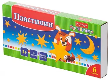 Пластилин Ушастики, 6 цветов, со стеком Пластилин Ушастики, 6 цветов, со стеком обложка книги