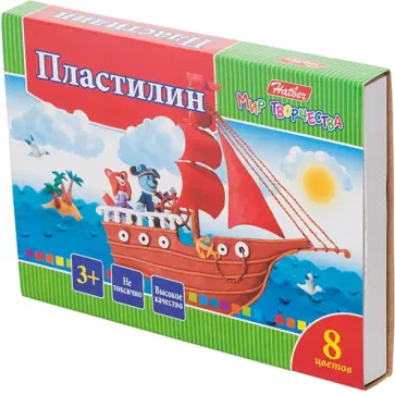 Пластилин Ушастики, 8 цветов, со стеком Пластилин Ушастики, 8 цветов, со стеком обложка книги
