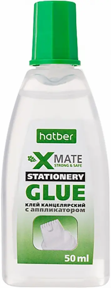 Клей канцелярский X-Mate, с аппликатором, 50 мл обложка книги