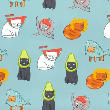 Упаковочная бумага Masquerade of cats обложка книги