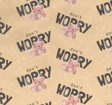Упаковочная бумага крафт Don't worry обложка книги