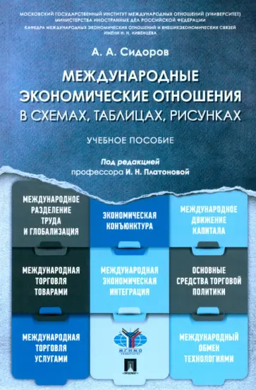 Алексей Сидоров - Международные экономические отношения в схемах, таблицах, рисунках. Учебное пособие обложка книги