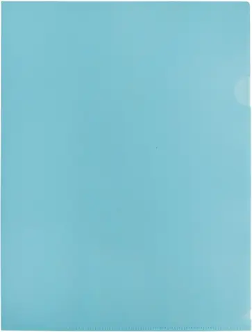 Папка-уголок Pastel, A4, голубая обложка книги