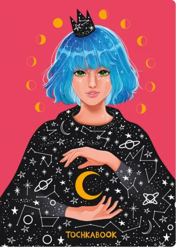 Точкабук. Девушка в плаще, А5, 72 листа обложка книги