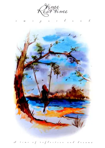 Ежедневник-планер недатированный Качели, А5, 128 листов обложка книги