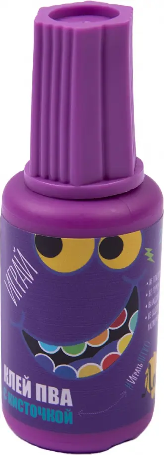 Клей ПВА Играй, с кисточкой, 20 гр обложка книги
