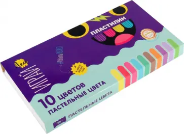 Пластилин классический Играй, 10 пастельных цветов Пластилин классический Играй, 10 пастельных цветов обложка книги
