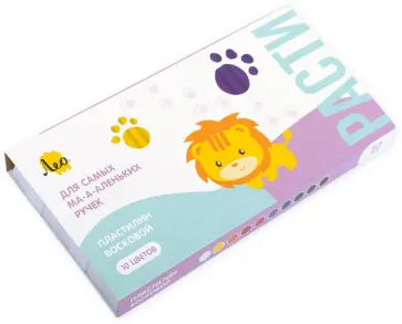 Пластилин восковой Расти, 10 цветов Пластилин восковой Расти, 10 цветов обложка книги