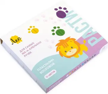 Пластилин восковой Расти, 12 цветов Пластилин восковой Расти, 12 цветов обложка книги