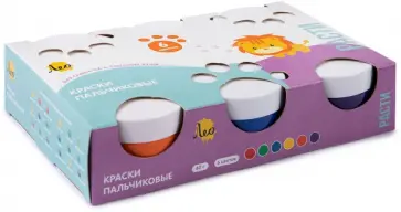 Краски пальчиковые Расти, 6 цветов обложка книги