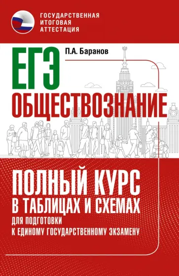 Петр Баранов - ЕГЭ Обществознание. Полный курс в таблицах и схемах для подготовки к ЕГЭ Петр Баранов - ЕГЭ Обществознание. Полный курс в таблицах и схемах для подготовки к ЕГЭ обложка книги