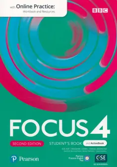 Kay, Brayshaw - Focus. Second Edition. Level 4. Student's Book and Active Book with Online Practice with PPE App обложка книги