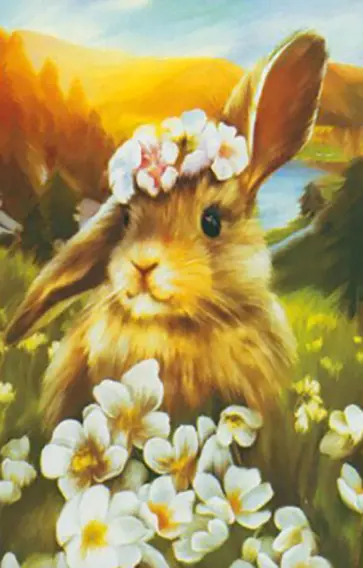 Алмазная мозаика с полным заполнением Зайка обложка книги