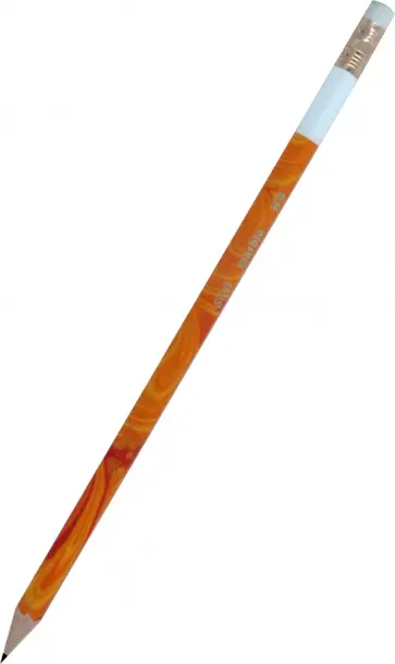 Карандаш чернографитовый Marble, HB, с ластиком, в ассортименте обложка книги