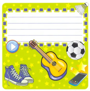 Наклейка на тетрадь обложка книги