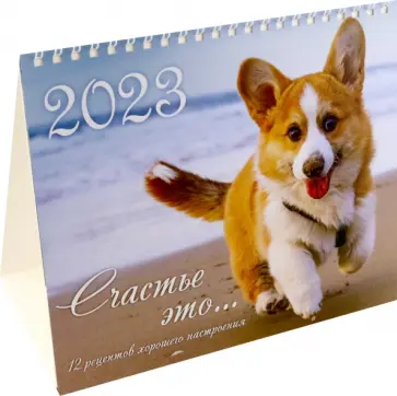Календарь-домик на 2023 год. Счастье это… 12 рецептов хорошего настроение обложка книги