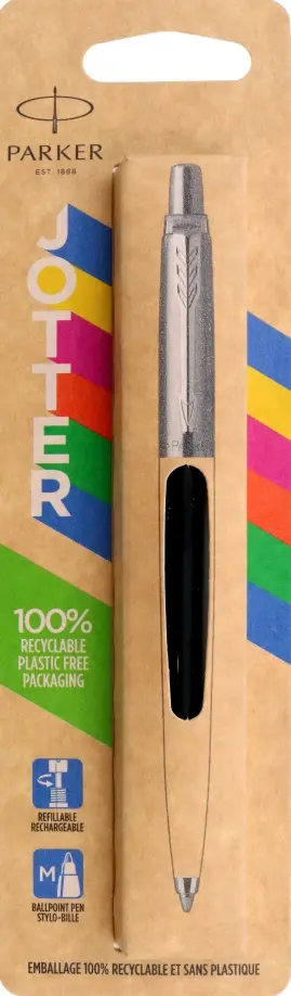 Ручка шариковая автоматическая Orig Black, синяя обложка книги