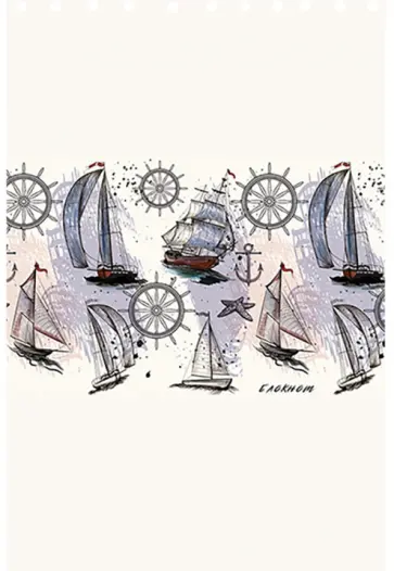 Блокнот Парусники, 48 листов, А5, клетка обложка книги