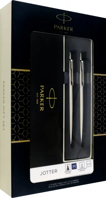 Набор Stainless Steel CT. Ручка шариковая автоматическая и механический карандаш обложка книги