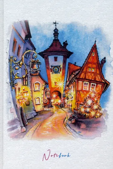 Записная книжка Праздничные огоньки, А5, 80 листов, клетка обложка книги