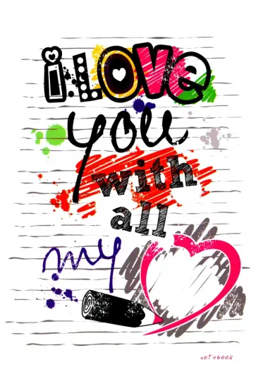 Записная книжка С любовью, А5, 80 листов, клетка обложка книги