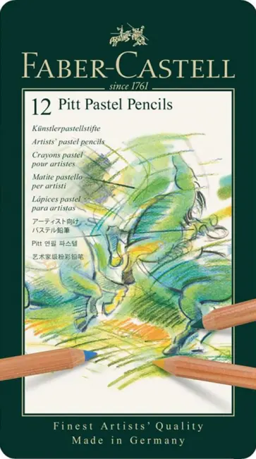 Карандаши пастельные цветные Pitt Pastel, 12 цветов обложка книги
