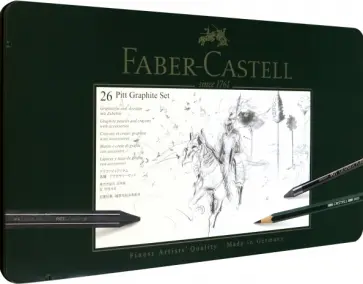 Набор для графики Pitt Graphite, 26 предметов обложка книги