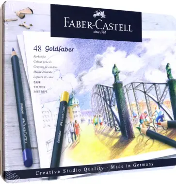 Карандаши цветные Goldfaber, 48 цветов обложка книги