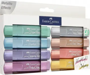 Текстовыделители TL 46, 8 цветов металлик обложка книги