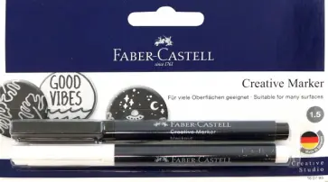 Маркеры, 2 штуки, белый, черный обложка книги