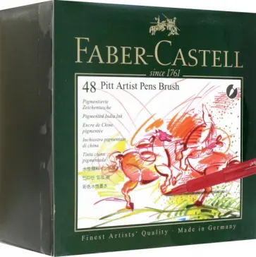 Ручки капиллярные Brush, 48 цветов обложка книги