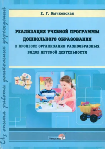 Елена Бычковская - Реализация учебной программы ДО в процессе организации разнообразных видов детской деятельности обложка книги