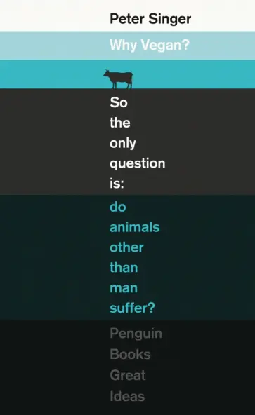 Peter Singer - Why Vegan? обложка книги