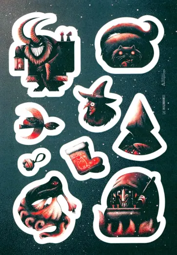 Наклейки Новогодние легенды обложка книги