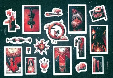 Наклейки Таро обложка книги