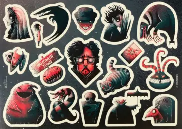 Наклейки Тим Бертон обложка книги