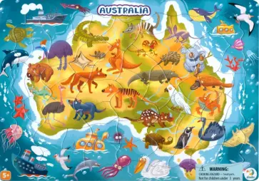 Пазл-53 Австралия, в рамке обложка книги