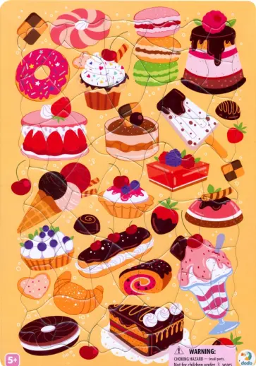 Пазл-53 Вкусности, в рамке обложка книги