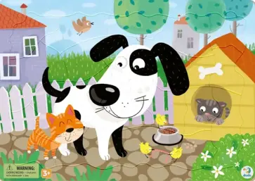 Пазл Собачка, в рамке. 21 элемент обложка книги