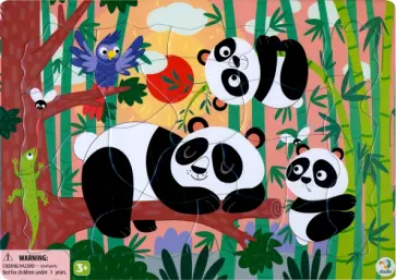 Пазл-21 Панды, в рамке обложка книги